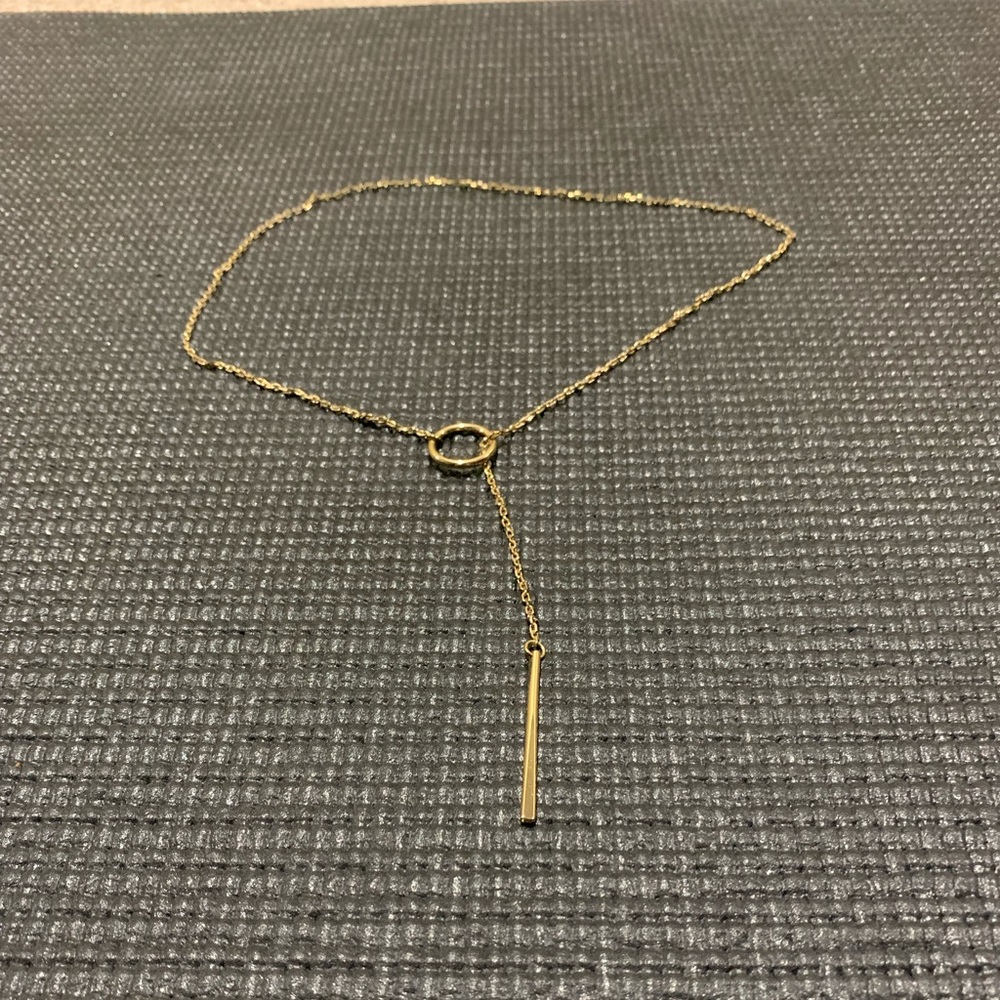 Lariat Gold Necklace